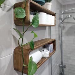 Onzie Living Lounge Bathroom Decor Floating shelves