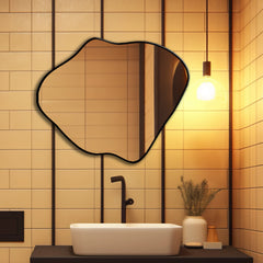 Loca Modern Asymmetrical Bathroom Bedroom Home Decor Mirror