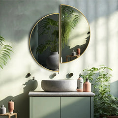 Ozval Hallway Entryway Minimalist Bedroom Bathroom Mirror