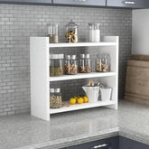 Melamine Kitchen Countertop Spice Shelve Rack