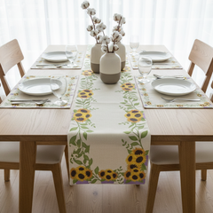 Orchid Elegance Table runner with Mats