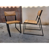 Signer Lounge Living Metal and Wood Chair