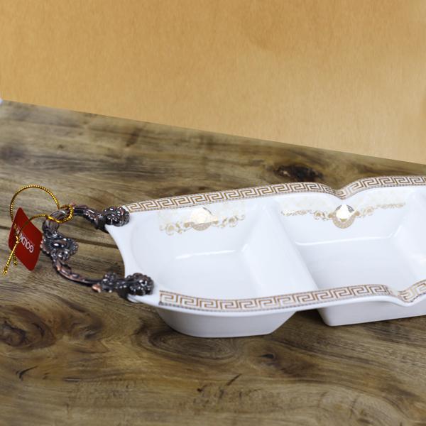 VERSACE Legendary Serving Dish (Three Compartments) - waseeh.com