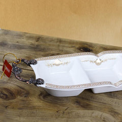 VERSACE Legendary Serving Dish (Three Compartments) - waseeh.com