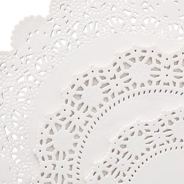 Round Lace Paper Doilies Matts (Pack of 5)
