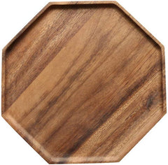 Renawe Octagon Wooden Platter Kitchen Serving Tray - waseeh.com