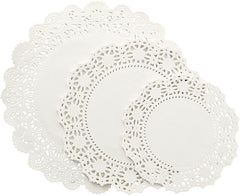 Round Lace Paper Doilies Matts (Pack of 5) - waseeh.com