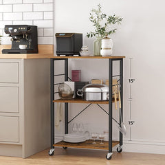 Rolling Cart Storage Serving Kitchen Trolley - waseeh.com