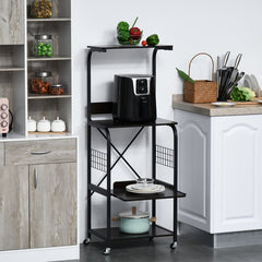 Wallen Baker's Kitchen Organizer Trolley Decor Rack - waseeh.com