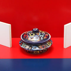 Vintage Multani Handi-Blue pottery - waseeh.com