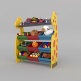 Shady Giraffe Kids Toy Bookcase Organizer Rack - waseeh.com