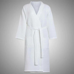 All Season Cotton Cleaning After Shower Bathrobe - White - waseeh.com