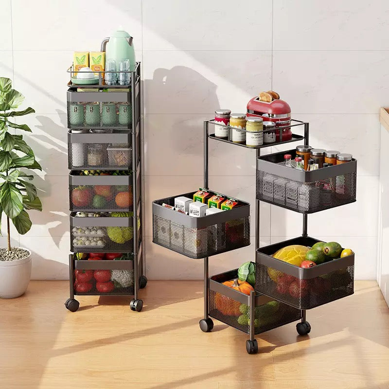 Parfait Rotating Trolley (Square) - waseeh.com