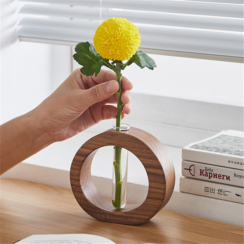 Hydroponic Transparent Flower Glass Pot Home Vase Plant Decor