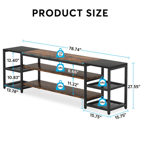 Aterial Media Entertainment Lounge LED Console Table