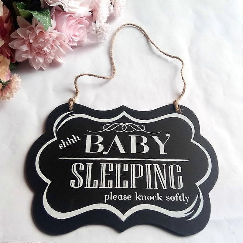 Baby Sleeping Wall Hanging Sign Caption Board Home Decor