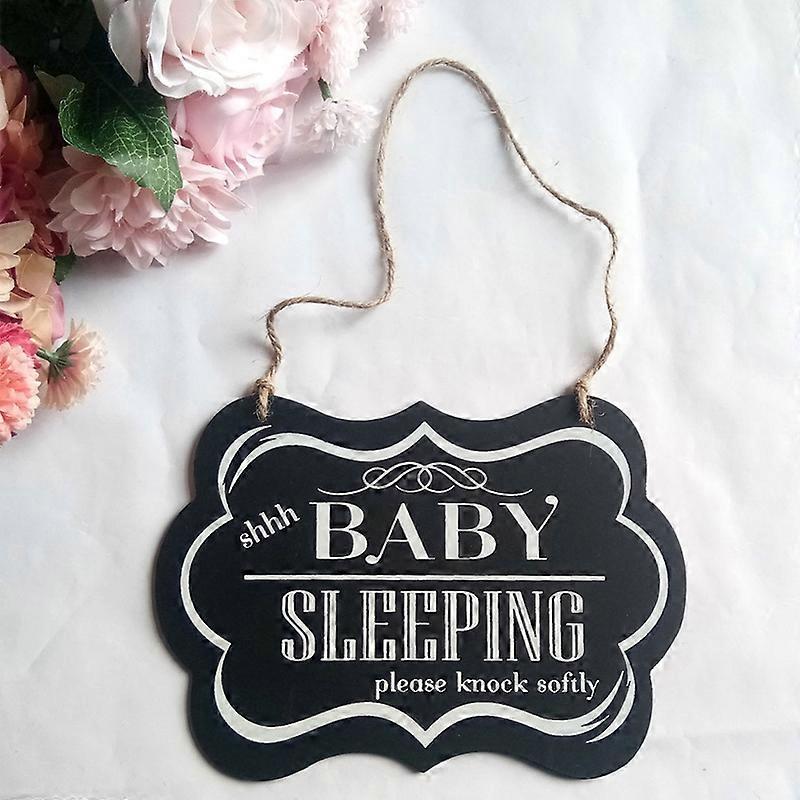 Baby Sleeping Wall Hanging Sign Caption Board Home Decor
