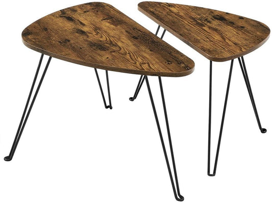 Lotus Moon Living Lounge Coffee Center Nesting Tables (Set of 2)