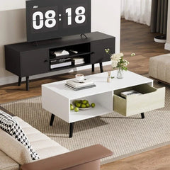 Jijaro Elegant Living Lounge Coffee Rectangle Center Table