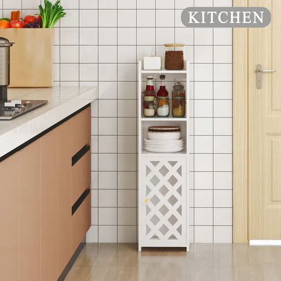 Triozi Living Lounge Kitchen PVC Organizer Rack