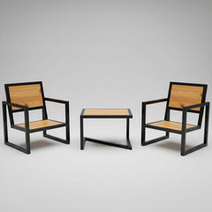 Burnziee Low End Lawn Outdoor Sturdy Chair Table Set (Set of 3) - Only in ISL & LHR
