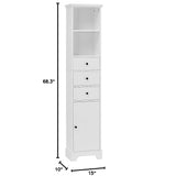 Merax Bathroom Cabinet Storage Shelve Tower