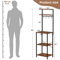 Slimolo 5-Tier Baker's Rack Kitchens spice Organizer Rack