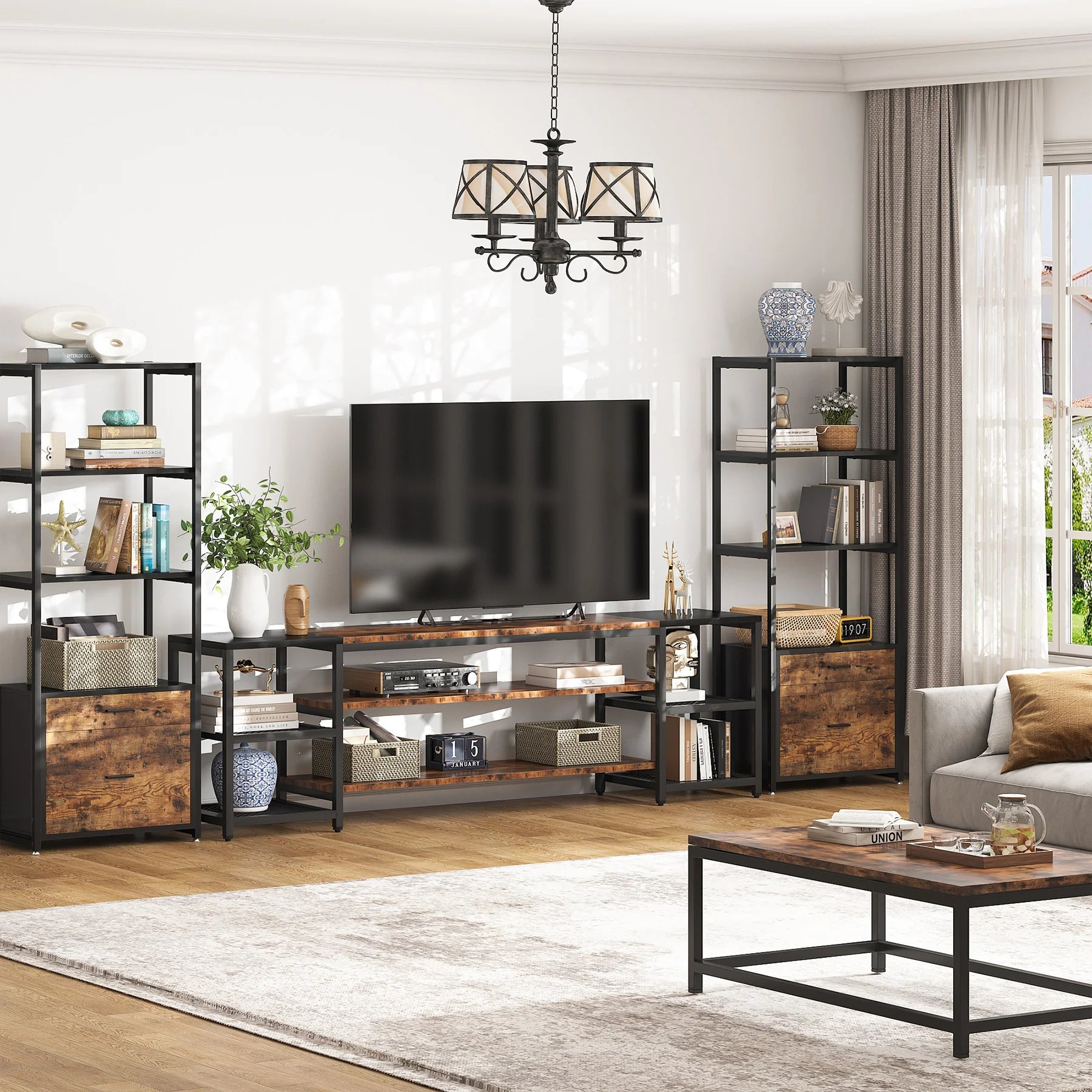 Aterial Media Entertainment Lounge LED Console Table