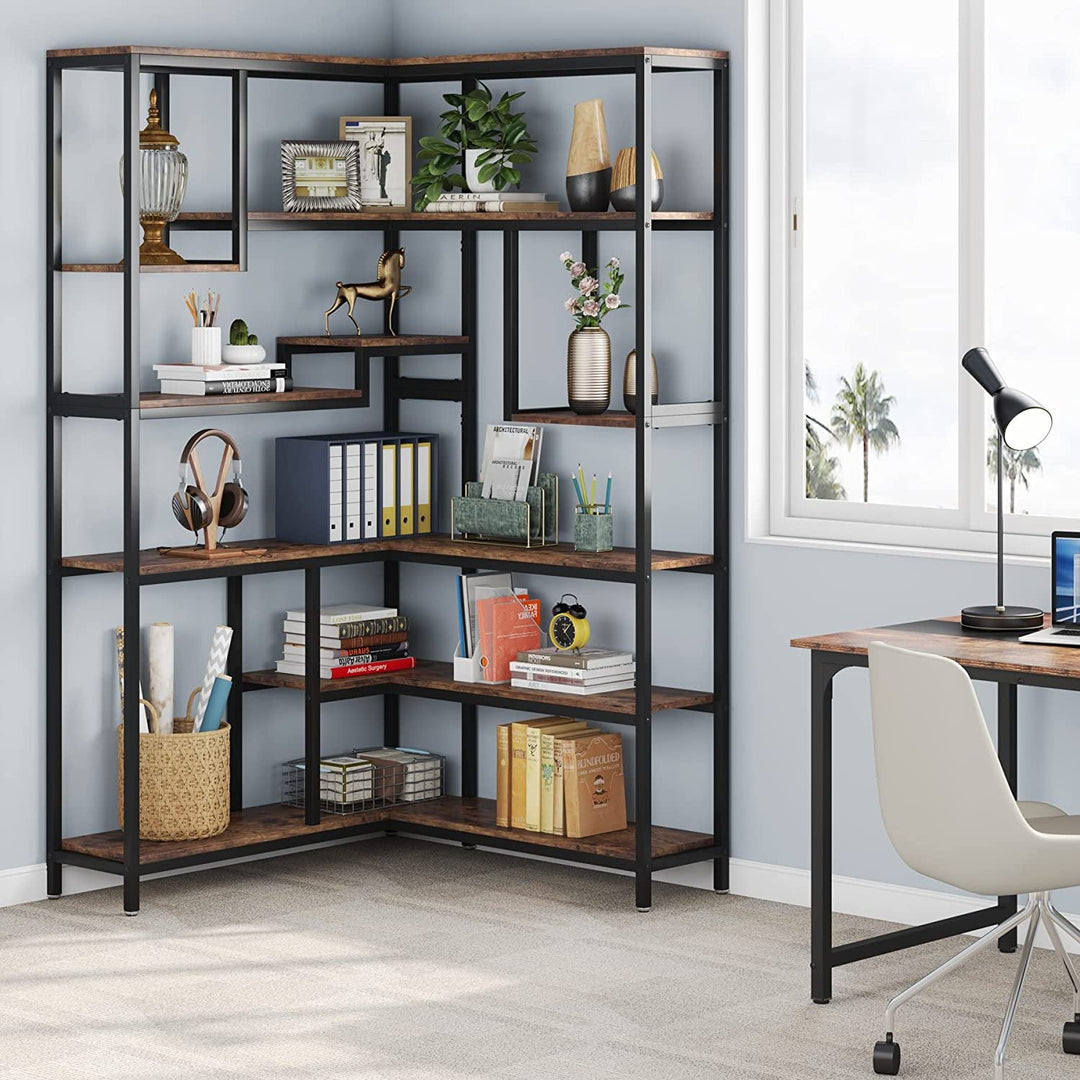 6 Shelf Sandine Corner Bookcase | Furniture | Waseeh Pakistan