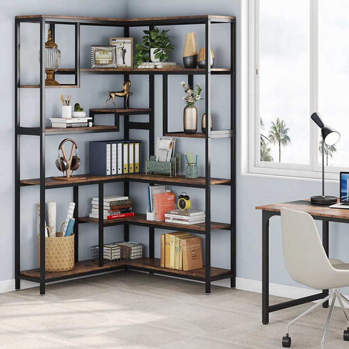 6 Shelf Sandine Corner Bookcase | Furniture | Waseeh Pakistan