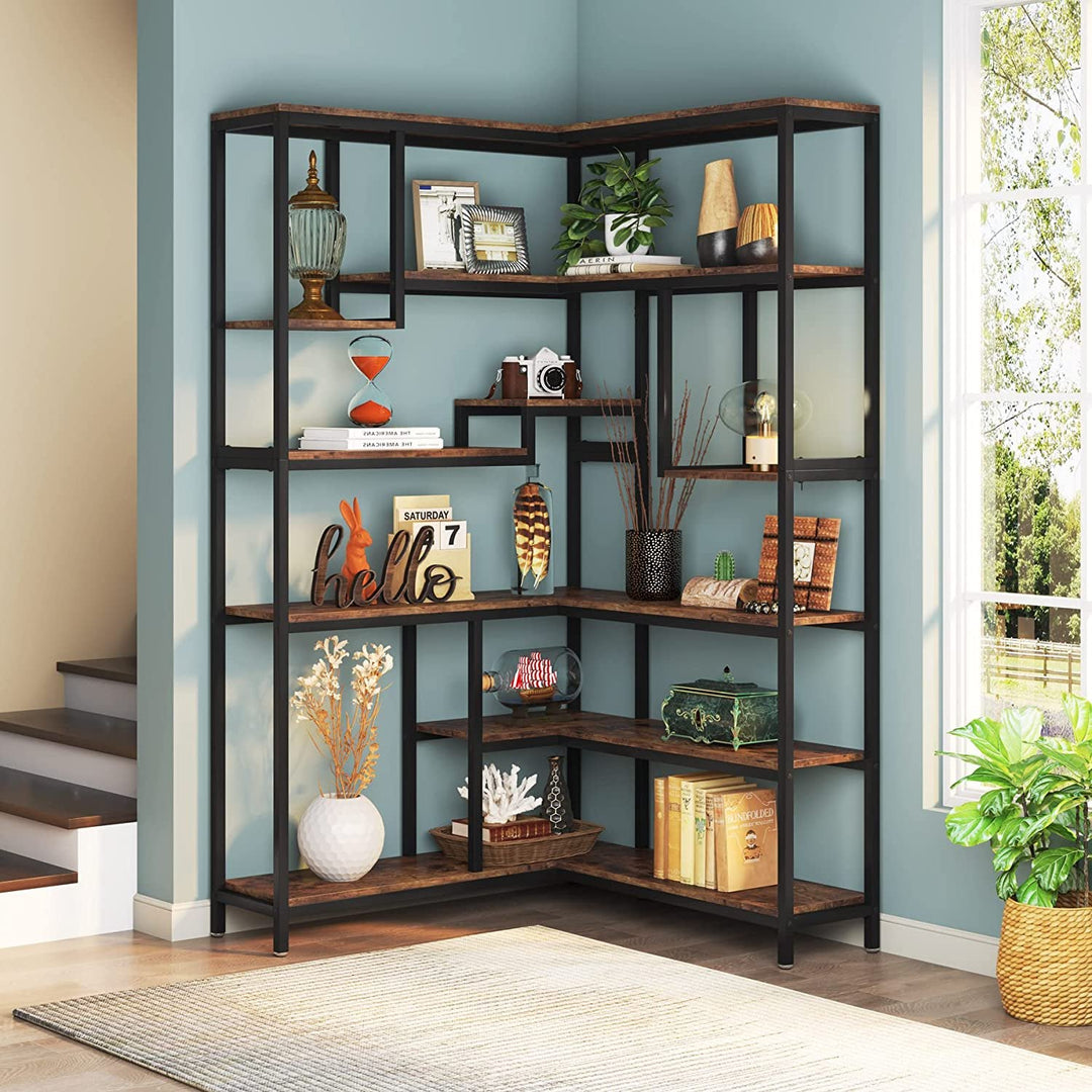 6 Shelf Sandine Corner Bookcase | Furniture | Waseeh Pakistan