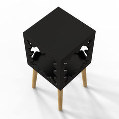 Artistic Square Bookcase Nightstand Side End Table - waseeh.com