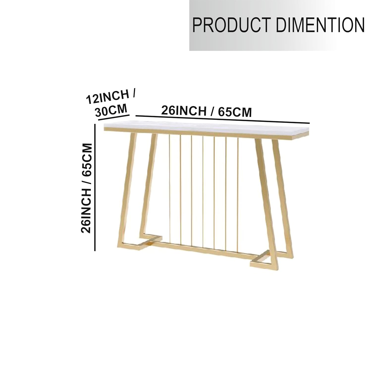 Deco Entryway Hallway Accent Contemporary Living Lounge Console Table