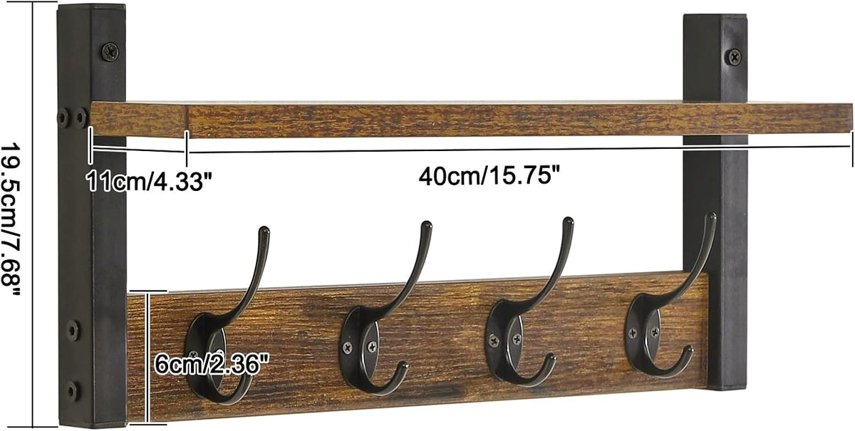 Esive Coat Keys Organizer Wall Mounted Floating Shelve