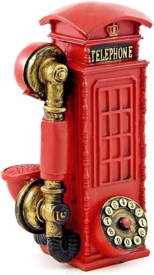 Loozie Vintage Telephone Booth Classic Look Home Decor