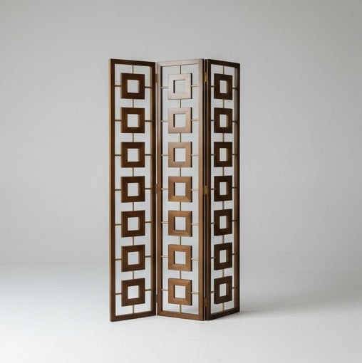 Famioo Foldable Floral Partition Room Jaali Divider Screen