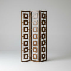 Famioo Foldable Floral Partition Room Jaali Divider Screen