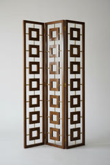 Famioo Foldable Floral Partition Room Jaali Divider Screen