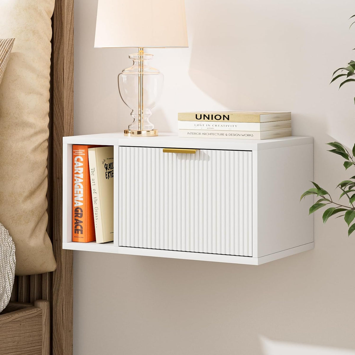 Masupu Living Lounge Bedroom Drawer Floating Shelve