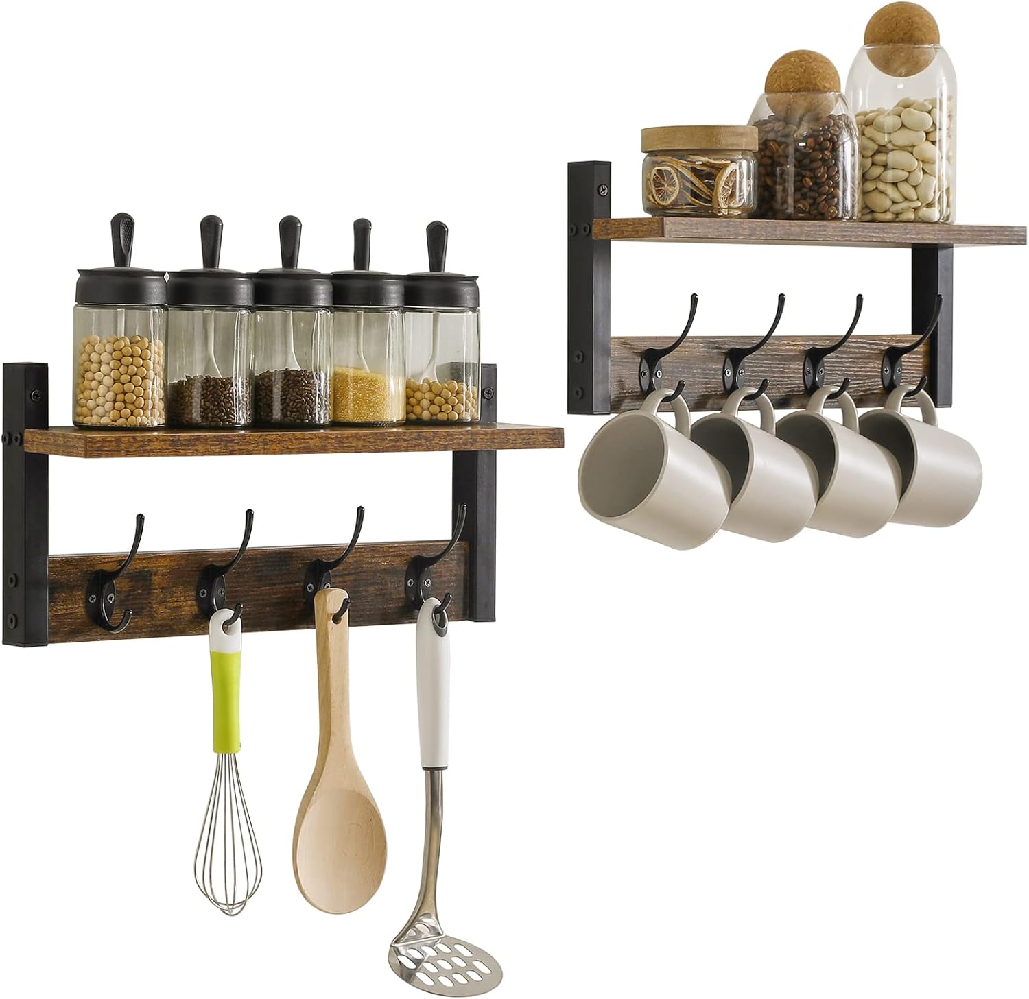 Esive Coat Keys Organizer Wall Mounted Floating Shelve