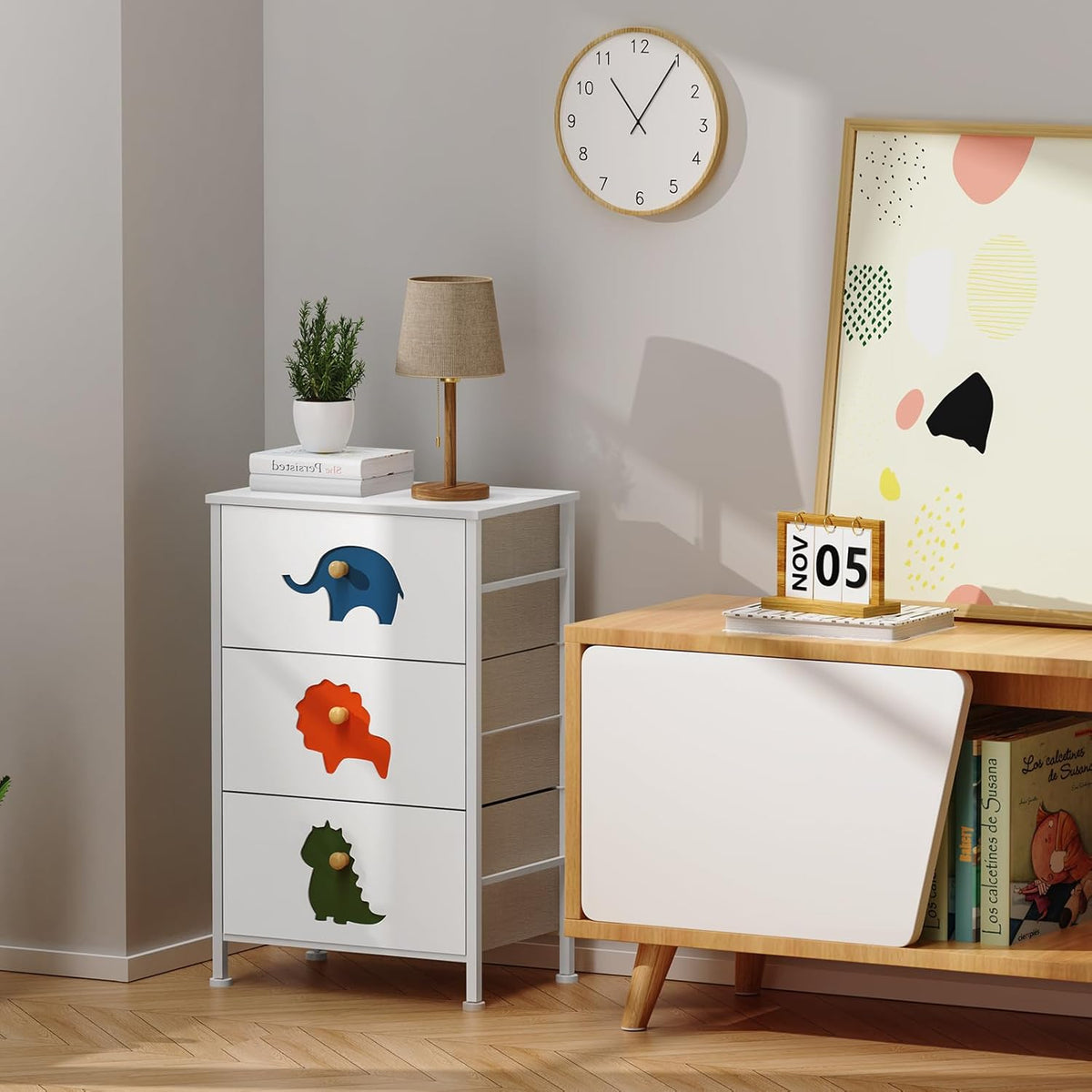 Fraypol Kids Bedroom Dresser Drawer Cabinet Organizer