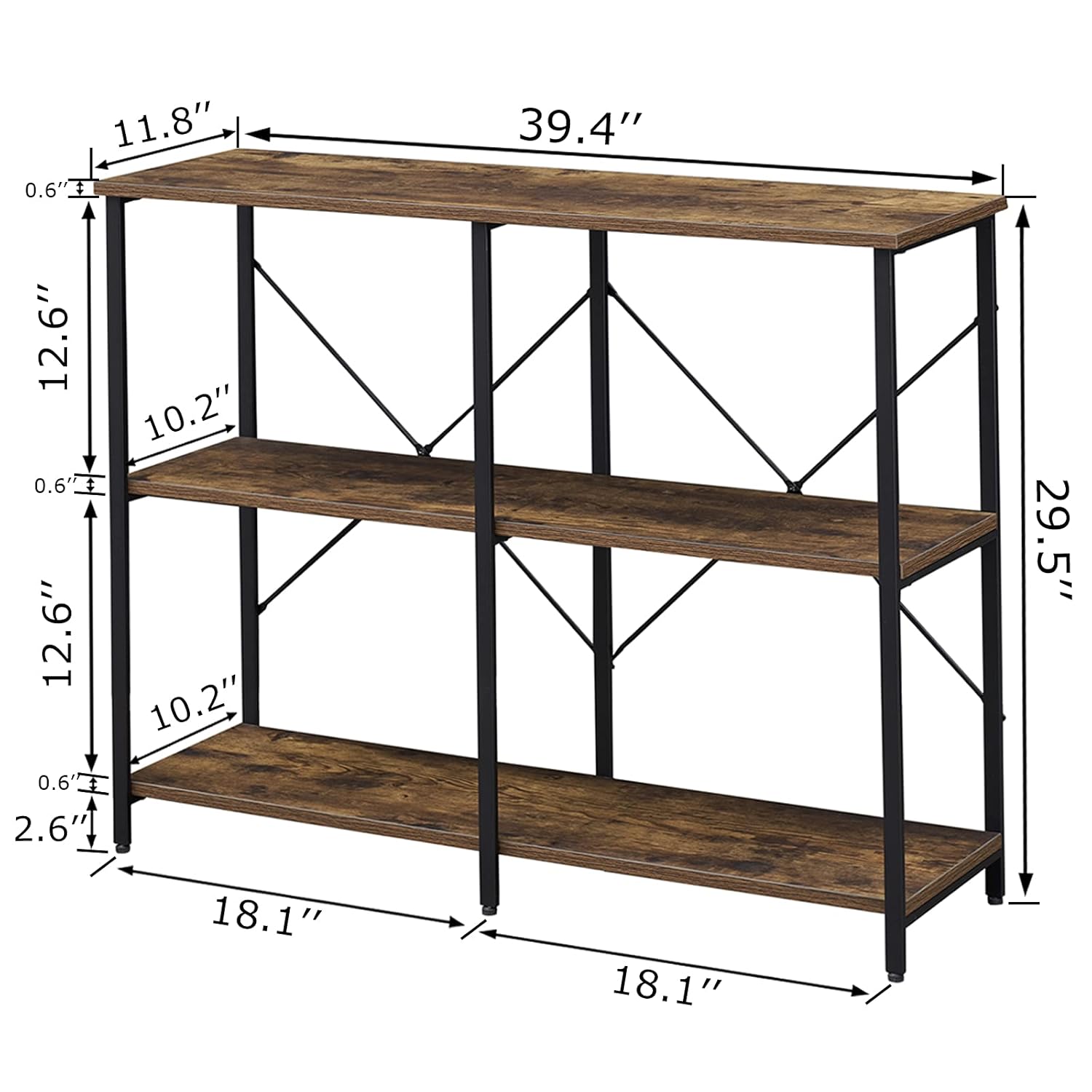 Grelo Entryway Slim Hallway Narrow Living Lounge Console Table