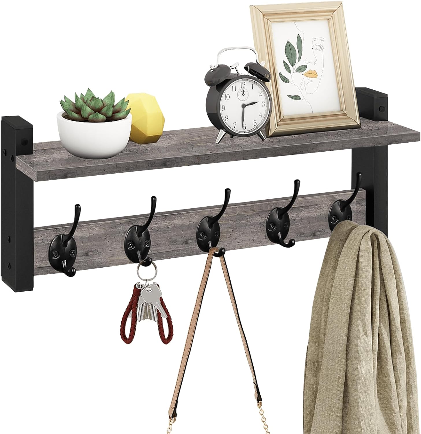 Homode Bathroom Bedroom Entryway Hanging Shelve