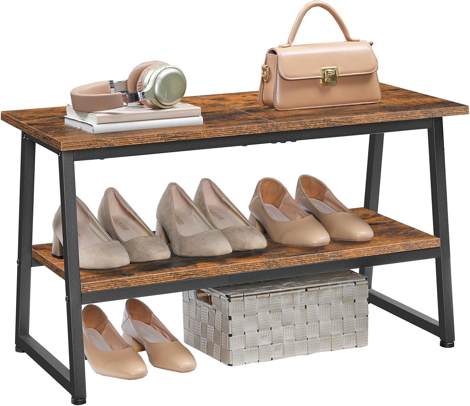 Hoobro Entryway Bench Shoe Storage Rack