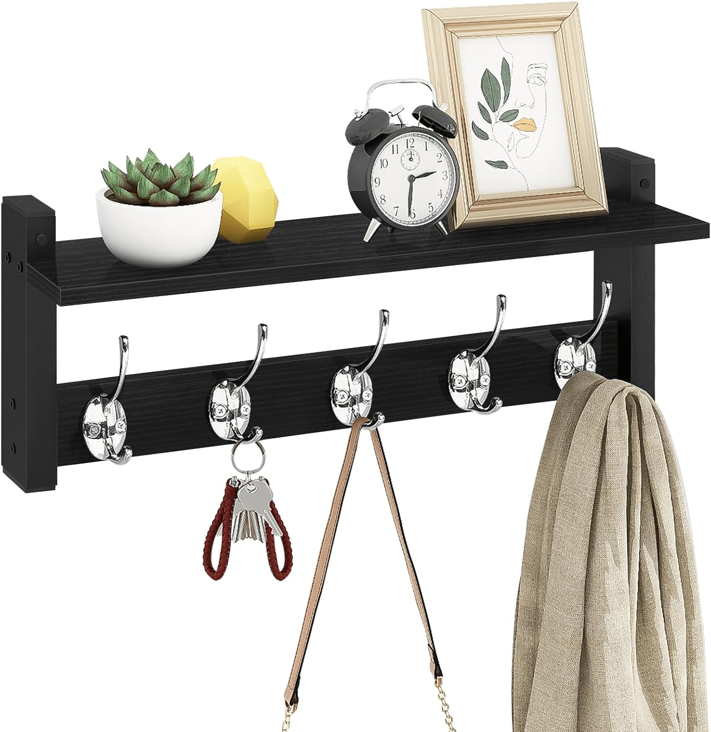 Homode Bathroom Bedroom Entryway Hanging Shelve