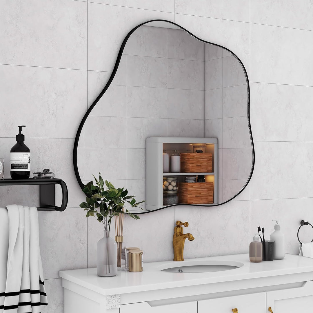 Hifolo Living Lounge Bathroom Bedroom Irregular Wall Mirror Home Decor