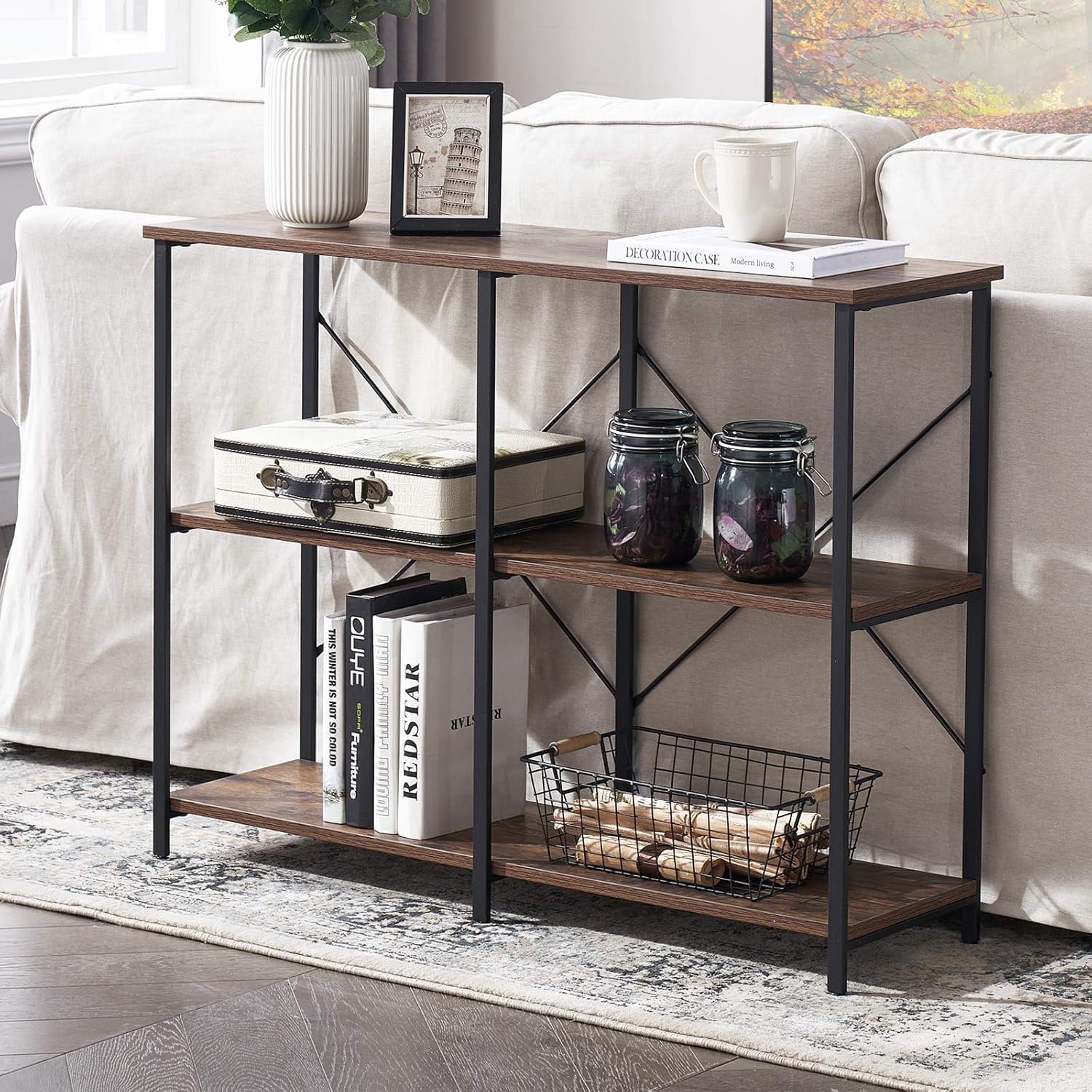 Grelo Entryway Slim Hallway Narrow Living Lounge Console Table