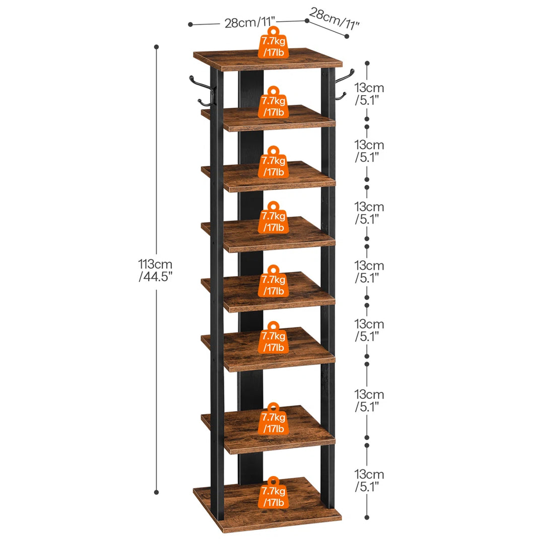 Lea 8 Pairs Shoe Storage Organizer Rack