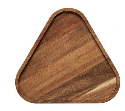 Triangle Shape Wooden Platter Tray