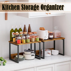 Tinieola Microwave Spice Organizer Utensils Standard Bakers Rack